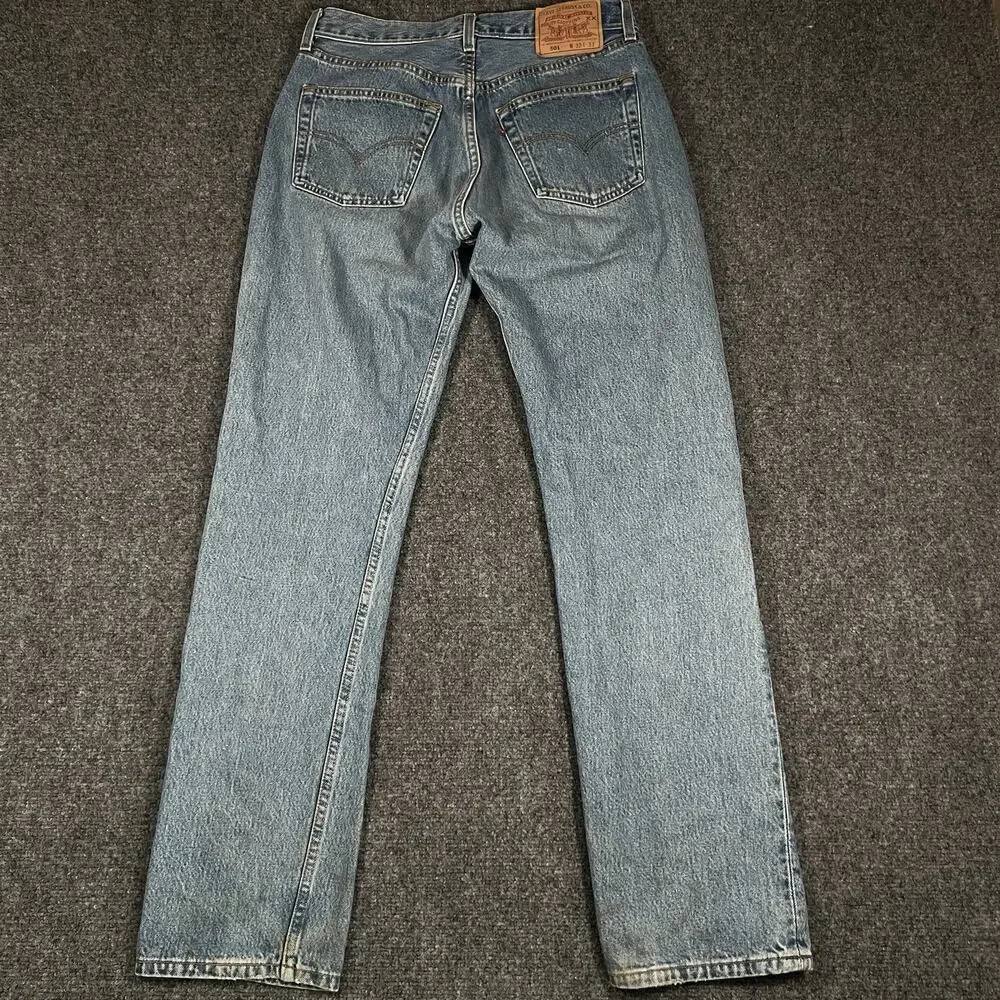 VTG Levis 501 Jeans Men 32x33 (30x32) Denim Button Fly USA 90s 553 0193